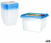 Set di 9 scatole porta pranzo Privilege 49792 550 ml 12 x 12 x 7,5 cm (24 Unità)