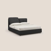 Travis letto contenitore con cuscini mobili trapuntati in tessuto impermeabile T02 nero