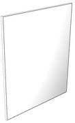 Specchio quadra rettangolare 95 x 112.5 cm