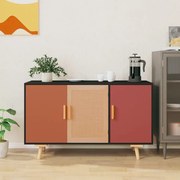 Credenza nera 105x30x65,5 cm in legno multistrato