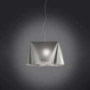 Sospensione Moderna 1 Luce Wanda In Polilux Silver D45 Made In Italy