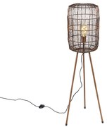 Lampada da terra moderna a treppiede in rame - Redo