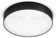Gpl272c- plafoniera in alluminio nera a led 3000k 2250lm 30w d.25cm