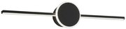 LAMPADA DA MURO DA BAGNO LED SOPRA SPECCHIO 60CM APP849-1W ROUND BLACK
