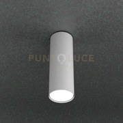 Cloud plafoniera tubo h.25 1 luce grigio 1128-pl25-gr