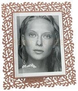 Portafoto di design corallo maxi mocha mousse in ferro e polimetilm...