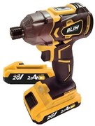 Avvitatore a Batteria Blim 20V 2Ah con Doppia Batteria e 190Nm di Coppia - Giallo Brillante