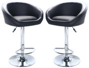 MIGUEL - sgabello alto in acciaio set da 2