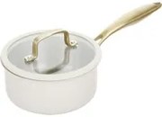 Casseruola 18 cm in acciaio bianco oro California con coperchio