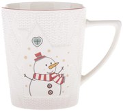 Tazza bianca in porcellana a tema natalizio 380 ml Snowman – Dakls