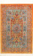 Ghom Tappeto persiano 120 x 80 Giallo (Iran) Annodato A Mano