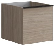 Struttura semi colonna da bagno Pixel2 cassetti olmo rousseau L 40 x H 40 x P 45.5 cm