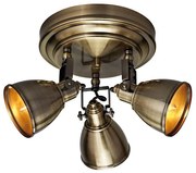 Markslöjd 104050 - Faretto FJÄLLBACKA 3xE14/40W/230V ottone