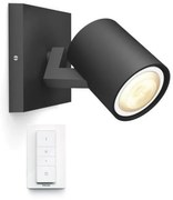 Runner Hue Spot m/Switch White Amb. Black - Philips Hue