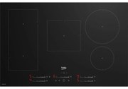 Beko HII85720UFT Piano Cottura Da Incasso 80 cm a Induzione 5 Fornelli Nero