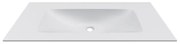 Kamalu - Lavabo da incasso per mobili 100,5 cm in keratek bianco opaco | KK-1000BEL
