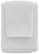 Set asciugamani bagno bianco per viso e ospite in cotone puro Spring