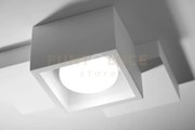 Side small 1 luce lampada da soffitto in gesso bianco attacco gx53