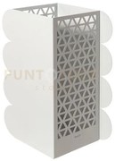 Porta ombrelli piper bianco marmo in ferro 34x21x55hcm