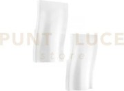 Applique a parete soul bianca 1 luce attacco e14 15,5x7x27cm in ges...