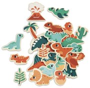 Magneti in legno - Dinosauri - 24 pz