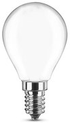 Lampadina Led Opaca a Filamento E14 G45 a sfera 4W Bianco neutro 4000K Novaline