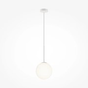 Maytoni Lampada a sospensione grande in metallo con un diffusore in vetro rotondo Basic Form - 40W BIANCO