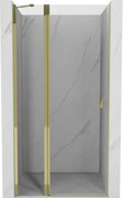 Mexen Mist porta doccia a battente 115 cm, trasparente, dorato - 8A4-115-000-50-00