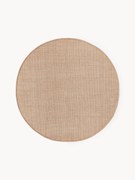 Tappeto rotondo in lana tessuto a mano Amaro