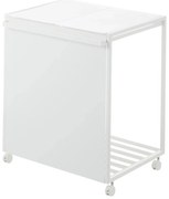 Bidone bianco in metallo per rifiuti differenziati Tower - YAMAZAKI