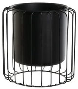 Vaso DKD Home Decor Nero Metallo 26 x 26 x 26 cm