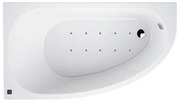 Vasca idromassaggio angolare Tripoli B confort bianco 160 x 160 cm 6 bocchette SANYCCES