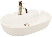 Lavabo da appoggio REA Aura 61 Ecru Shiny