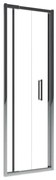 Porta doccia pieghevole Slimline, L 63-70 cm x H 195 cm x SP 6 mm, profilo cromo