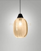 Edison 3519-59-365 vetro cognac piccolo completo di cavo x kit luci