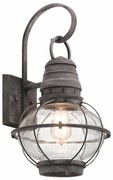 Applique classico chic da esterno KL-BRIDGEPOINT-L grigio IP44 1X E27 ELSTEAD