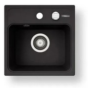 Pyramis 70168201 - Lavello cucina CAMEA MINI 40x40 cm granito nero