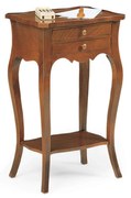 JUSTIN - mobile portatelefono in legno massello cm 44 x 32 x 71 h
