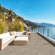Lastra di cemento Smoke in gres naturale grigio L 60 x L 60 cm, spessore 20 mm, 32 pezzi
