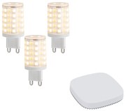 Set di 3 lampadine LED G9 dimmerabili Smart 2,5W 250 lm 2700K-6500K con Zigbee Smart Hub