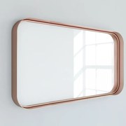 Specchio Kende rettangolare in alluminio oro e rosa 120 x 75 cm