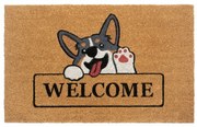 Stuoia di cocco 75x45 cm Welcome &amp; Dog - Hanse Home