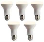 Set di 5 Lampadina LED E27 dimmerabile R63 6.2W 520 lm 2700K