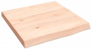 Ripiano a parete 40x40x4 cm legno massello rovere non trattato