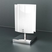 Abatjour Contemporaneo Mad Metallo E Vetro Bianco 1 Luce E27