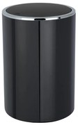 WENKO 22558100 - Cestino INCA 18,5x25,5 cm nero/cromo lucido