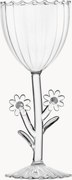 Bicchiere da vino fatto a mano in vetro borosilicato Botanica