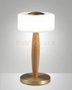 Elea lampada da tavolo  ottone satinato dimmerabile a led 3000k - 8...