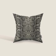 Wild cuscino in collezione Wild in microfibra impermeabile serpente grigio scuro