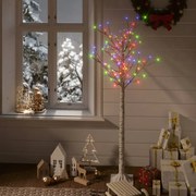 Albero Natale LED Interno Esterno 200, 180, 140, 120 Salice, Albero Natale 140 LED 1,5 m Salice Colorato Interno Esterno